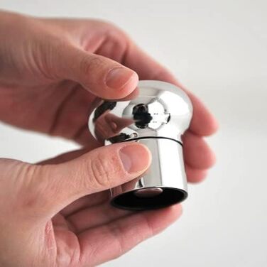 Alessi Noè GIA12 - Hermetic Bottle Stopper Design for Wine and Champagne Bottles, Polished, 10 x 8 x 14 cm