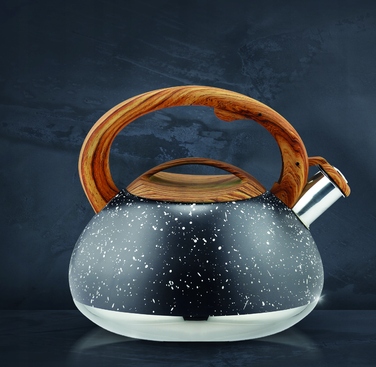 Класичний сталевий чайник Karl Hausmann, 3 л, чорний/сірий