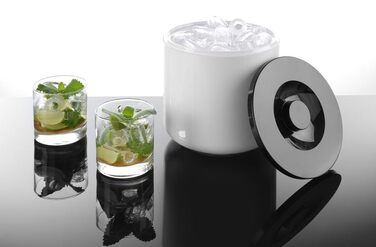 HENDI Ice Bucket, BarUp, Double-Walled, 5L, ø190x(H) 200mm, Polystyrene, White, Black