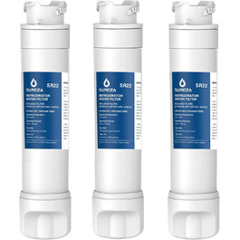 Refrigerator Water Filters, compatible with Frigidaire EPTWFU01, EWF02, Pure Source Ultra II, 3-pack