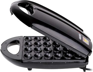 Вафельниця для горіхів Mesko MS3041 Waffeleisen: 24 половинки горіхів, XL, 1600 Вт, антипригарне покриття, чорний