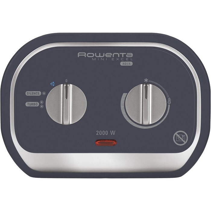 Електричний обігрівач Rowenta Instant Comfort Aqua SO6510F2: тихий, 1200-2400W, 2 режими, для ванної кімнати, сірий