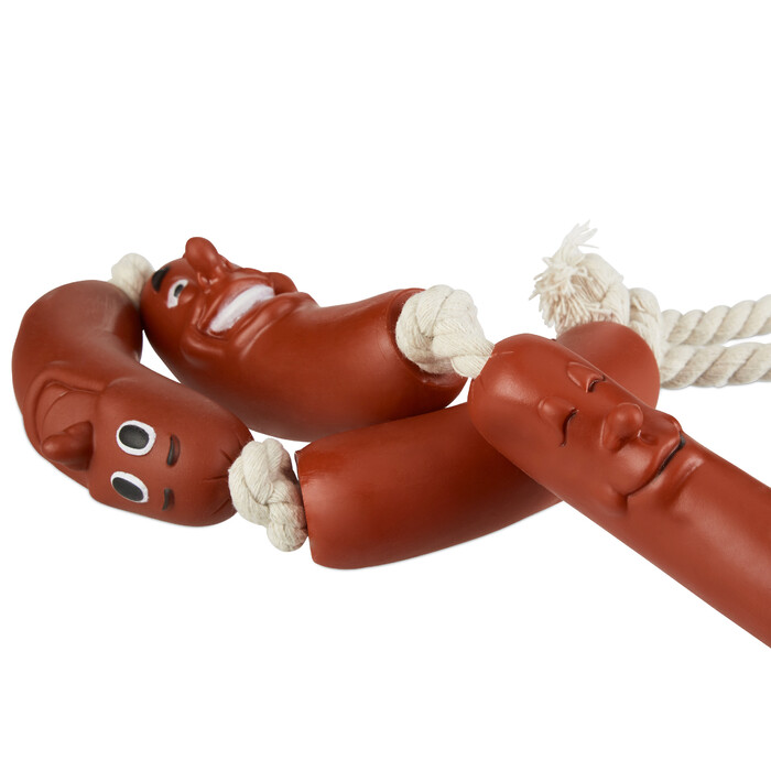 Relaxdays Dog Toy Sausage