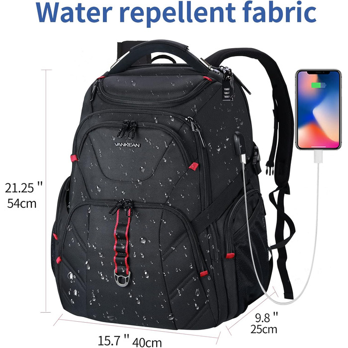 VANKEAN 17-inch extra-large laptop backpack