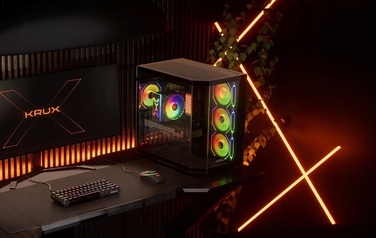 Корпус для комп'ютера Krux Empero Midi Tower ATX, з вікном, чорний