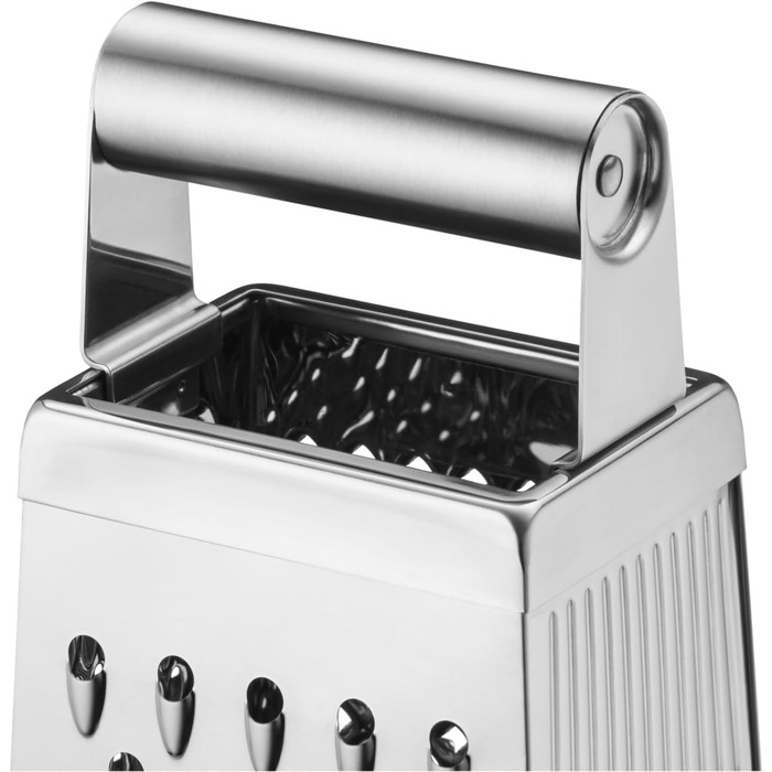 Тёрка кухонна WMF Gourmet Vierkantreibe, нержавіюча сталь, 4 поверхні, 8 x 24 см, Cromargan, для картоплі та овочів, придатна для миття в посудомийній машині