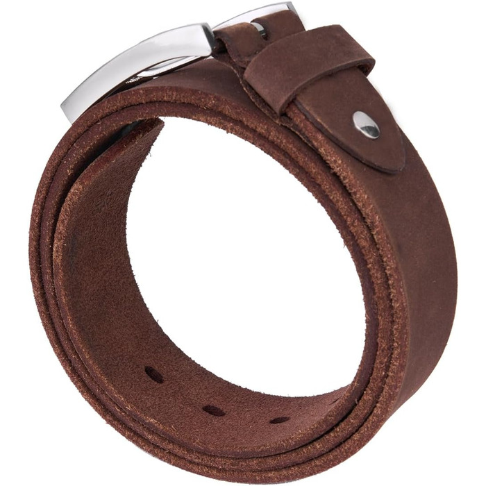 Чоловічий шкіряний ремінь BELTER 38 мм з подарунковою коробкою. Підходить для талії 32W-35W (довжина 105 см). Колір: коричневий