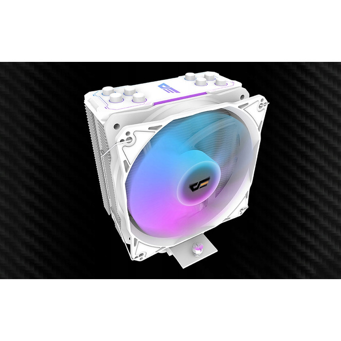 Кулер для процесора darkFlash Z4 Pro Mist White, 4-pin PWM, 5V 3-pin aRGB