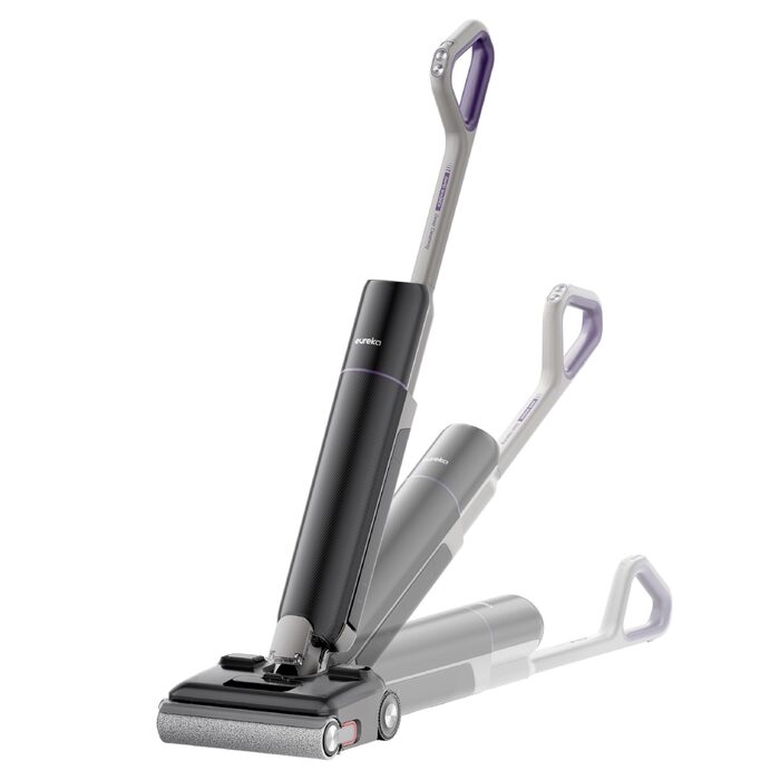 Акумуляторний миючий пилосос EUREKA FloorShine 830 для твердих підлог, 24000 Па, з функцією самоочищення та сушіння гарячим повітрям 75°C, Anti-Tangle 3.0, 60 хв роботи