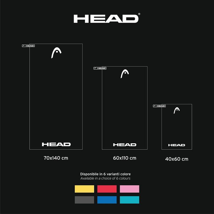 Рушник для спорту та басейну Osama Home Head Active, мікрофібра, 180x90 см, Octane Blue