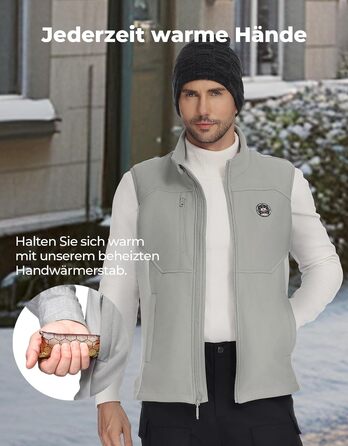 Обогреваемая жилетка KEMIMOTO для мужчин и женщин с USB-аккумулятором 10000mAh, 5 зон обогрева, для катания на лыжах, рыбалки, мотоцикла, активного отдыха, серый, XL