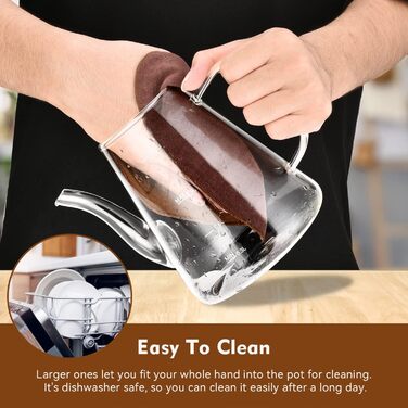 Скляний чайник із ситечком 1200 мл з боросилікатного скла з мірною шкалою для листового чаю та чайних квітів, подарунковий набір