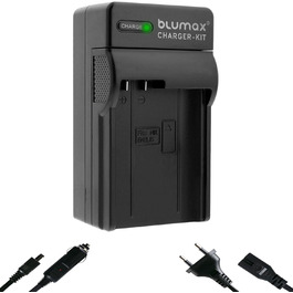 Зарядний пристрій Blumax LCD Dual для акумуляторів Nikon EN-EL15c/b/a – сумісний з Nikon D500, D850, Z7 II, Z6 III, Z5, Zf