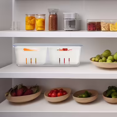 Relaxdays Refrigerator Organizer 2-Piece Set