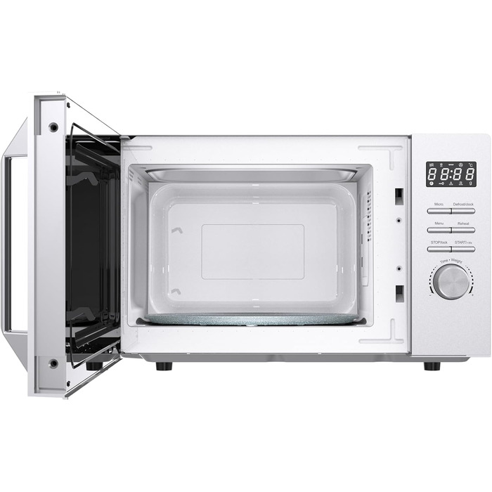 Мікрохвильова піч Daewoo MD-FC206SB 20L, 700W, чорний колір (Solo, срібло)