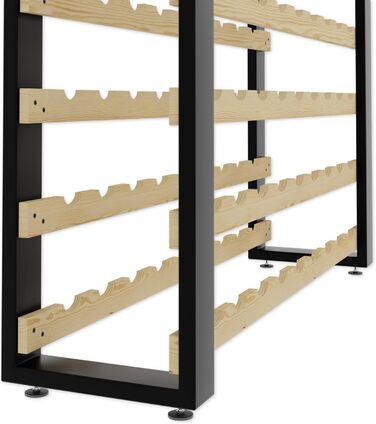 Lenmar Serie RW Wooden Wine Rack for Bottles, LOFT, Bottles, Wine, Bottle Rack, Cellar Rack, Shelves, Bottle Holder, Wine Stand … (LOFT 135, 204 x 104 x 27, 135 Bottles)