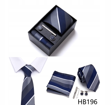 Набір аксесуарів для чоловіків: шовкова краватка, затискач та кишенкова хустка — вибір для справжнього джентльмена