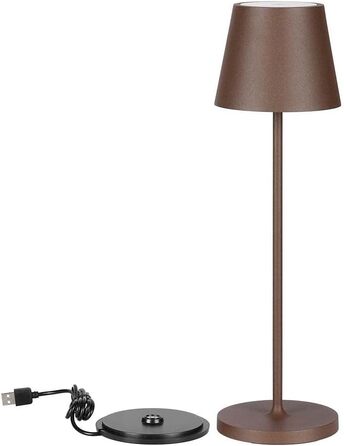 LED-лампа настільна V-TAC VT-7522 бездротова диммерна з сенсорним керуванням, акумулятор 4400 mAh, тепле світло 3000K, IP54 для дому та вулиці