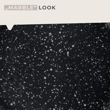 Набір сковорідок Fackelmann Marble 20 см та 24 см, антипригарне покриття, з 90% переробленого алюмінію, ергономічна ручка, індукційні (2 шт.)