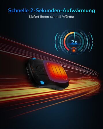 Електричний нагрівач для рук, перезаряджуваний, 2 шт. (Blue)