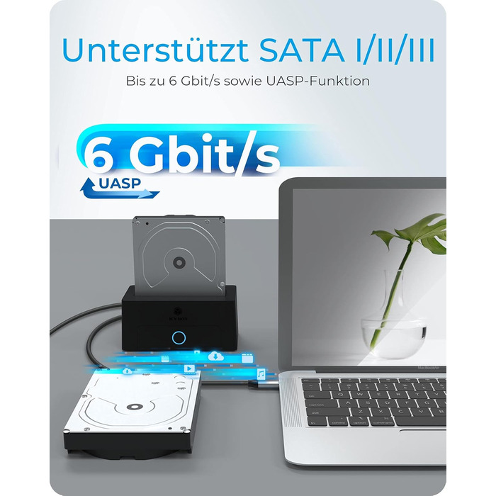 Док-станція ICY BOX для HDD/SSD SATA 2.5/3.5