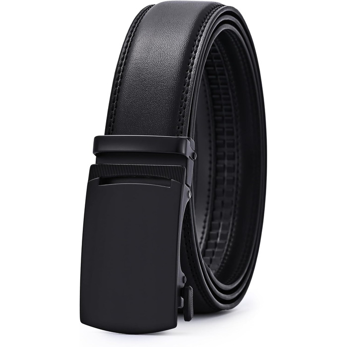 Чоловічий шкіряний ремінь на пряжці, ширина 35 мм, довжина 125 см, підходить для об'єму талії 92-107 см. Ідеально для костюма, ділового стилю та джинсів.