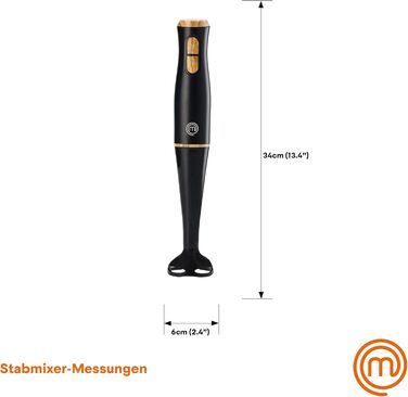Стабілізатор MasterChef з нержавіючої сталі 3 в 1: блендер, міксер, пінозбивач. 400W, 2 швидкості, миється в посудомийній машині