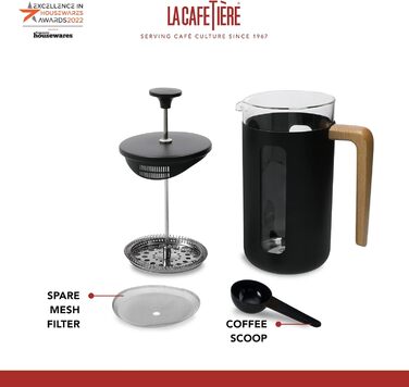 Френч-прес La Cafetière Pisa з нержавіючої сталі, 3 чашки, зелений, у подарунковій коробці