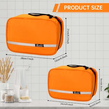 Сумка для туалетних аксесуарів Caping Oxford з 4 відділеннями (Оранжева)