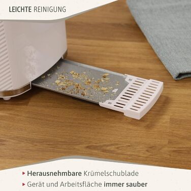 Набір для сніданку Briebe Elegance: тостер на 2 підсмажування, 7 рівнів підсмажування + чайник 1,7 л, 2200 Вт, BPA-free, сучасний дизайн (білий)