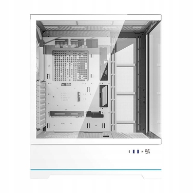 Корпус для ПК DarkFlash DY451L Midi Tower ATX, ігровий, білий (з нижнім розміщенням БЖ)