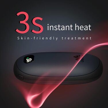 Електричний грієчка для рук Unigear 5200mAh з Powerbank, USB, 35-55°C, цифровий дисплей, для активного відпочинку, чорний