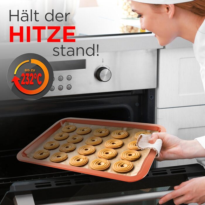 Набір для випічки Nutrichef 10 предметів з антипригарним покриттям. Включає: форма для кексів, форма для тортів, дека для піци, форма для мафінів, форма для хліба та інше. Можна мити в посудомийній машині, складається. Чорний (мідний)