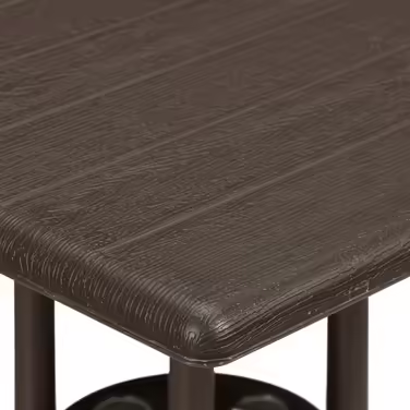 Relaxdays Garden Table in Brown Wood-Look
