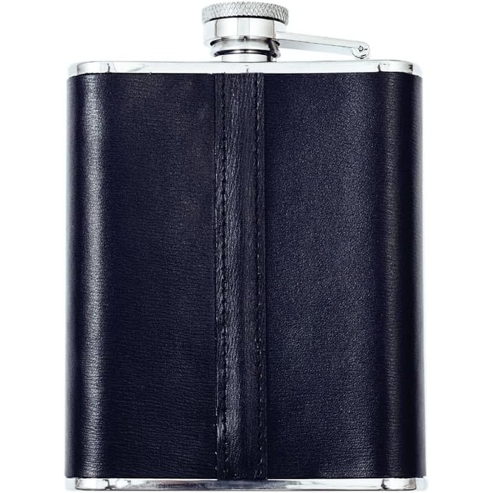 Фляга Zippo з нержавіючої сталі в шкіряному чохлі, 177 мл, колір мокко — ідеальна для походів та активного відпочинку