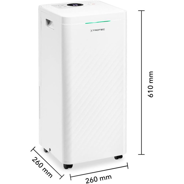 Тотек TTK 70 HEPA (Plus) – Електричний осушувач повітря з HEPA фільтром 20 л/добу, 45 м², 110 м³