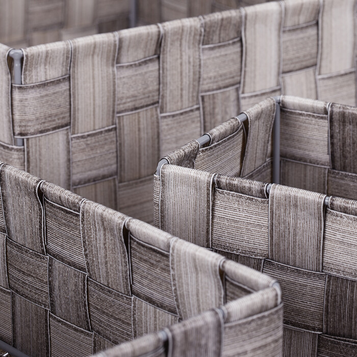 Relaxdays Woven Storage Basket Set of 4