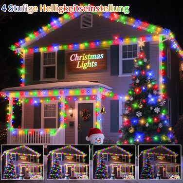 Ланцюжок LED-ліхтарів на батарейках: 1000 LED, тепле світло, для дому та вулиці, з пультом, для вечірки, весілля, декору ялинки