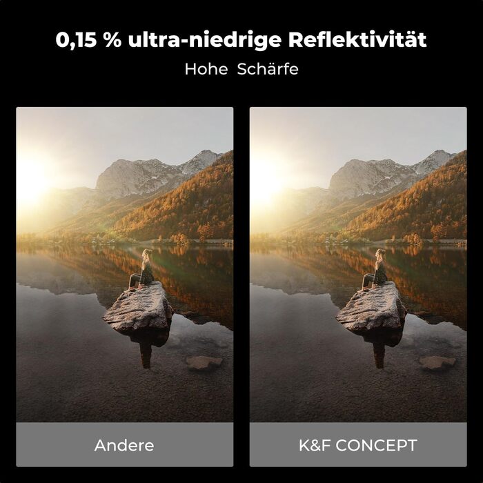 Фільтр K&F Concept 82mm 2-в-1: поляризаційний та True Color, з покриттям Nano-Xcel PRO