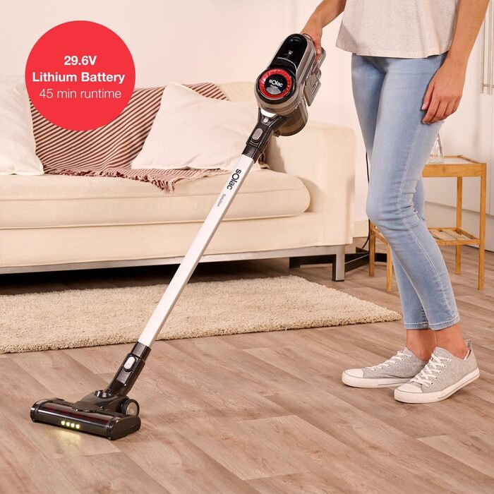 Електрична підміталка Solac Turbobat Digital Flex 29.6V AE2515 - 3 в 1, метал/пластик, колір: коричневий, мідний