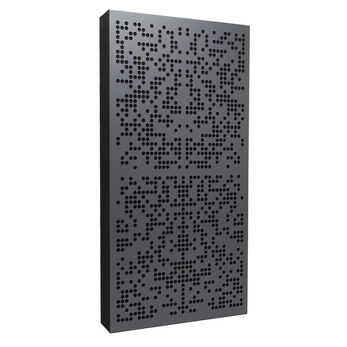 Акустична панель Bluetone Acoustics Binary AbFuser — поглинач та дифузор для звукоізоляції студії, домашнього кінотеатру та вітальні, 100x50x5 см, антрацит