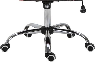 Крісло Vinsetto для дому та офісу: регульоване, обертове, рожеве, з штучної шкіри (до 120 кг)