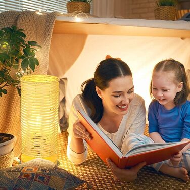 Сучасна LED лампа Depuley на стіл, бамбук та дерево, кругла, з абажуром з ротангу, 60 Вт, патрон E27, нічник, лампа для читання в спальню, дитячу кімнату, з лампою, Rund-1