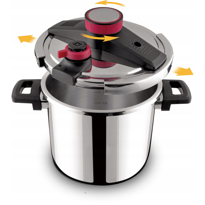 Скороварка Lamart STEAM LT1228, 7 л, діаметр 22 см, нержавіюча сталь