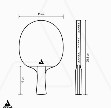 Набір для настільного тенісу JOOLA CARBON SPEED: ракетка, м'ячі 40+ mm, чохол (червоний)