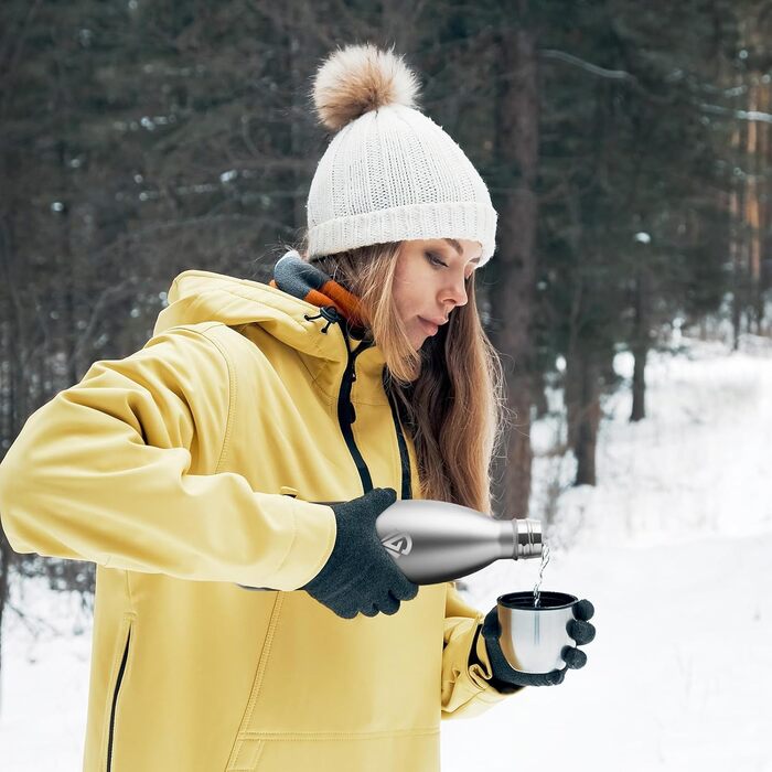 Термос-пляшка з нержавіючої сталі 1000 мл, без BPA, з подвійними стінками, для газованих напоїв, ізотермічна пляшка для кемпінгу, дітей, фітнесу, спорту, подорожей, хлопчиків та дівчаток 1000 мл