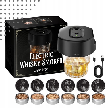 Електричний набір для копчення віскі Whisky Smoker — ідеальний подарунок для чоловіка