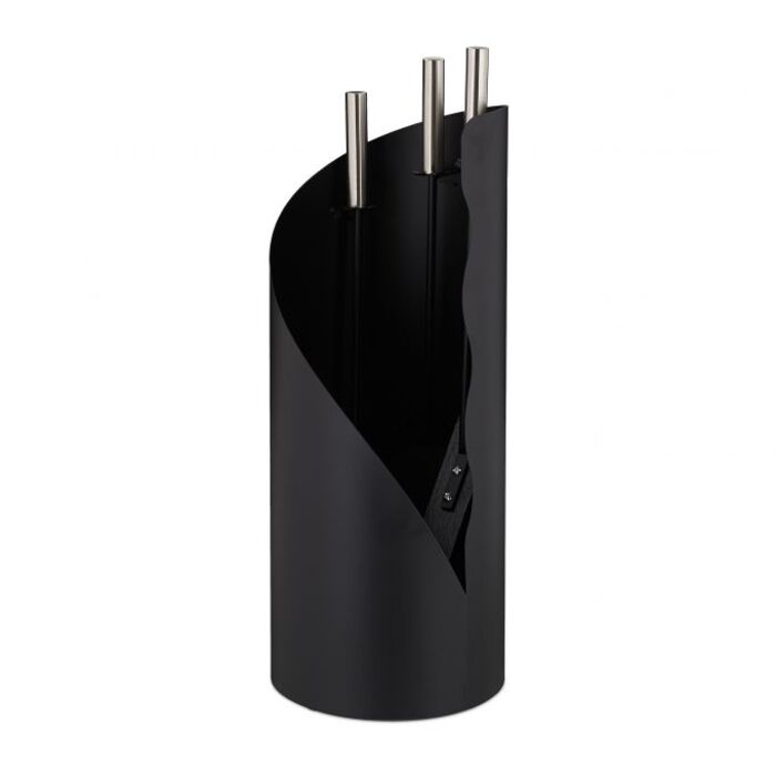 Relaxdays Fireplace Set, 4-Piece