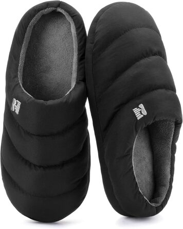 Чоловічі халапи RockDove з піною та пухом для дому (40/41 EU, чорний/сірий)