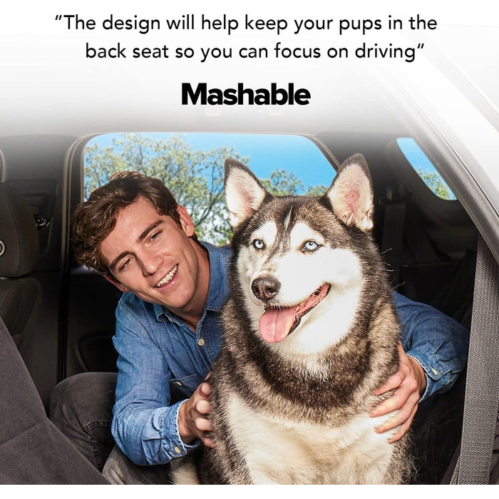 Захисний чохол на сидіння для собак Meadowlark, камуфляж сірий, стандартний (54' x 58') / XL (60' x 64')